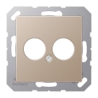 Jung - Enjoliveur pour 2 mini fiches / série A 500 Champagne