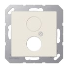 Jung - Enjoliveur pour 2 mini fiches / série A 500 Ivoire