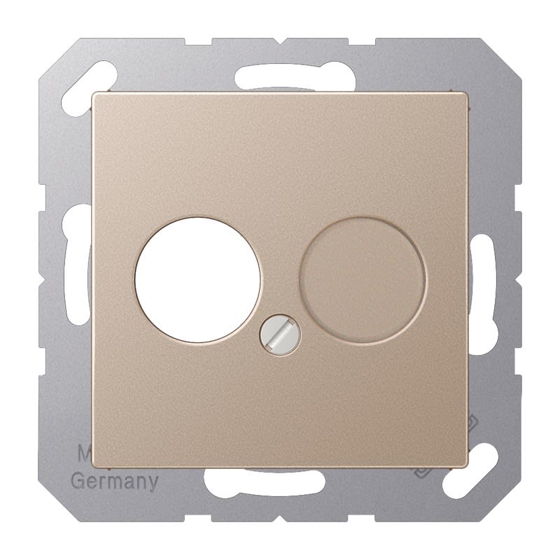 Jung - Enjoliveur pour 2 mini fiches / série A 500 Champagne