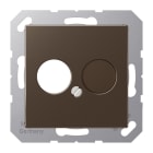 Jung - Enjoliveur pour 2 mini fiches / série A 500 Moka
