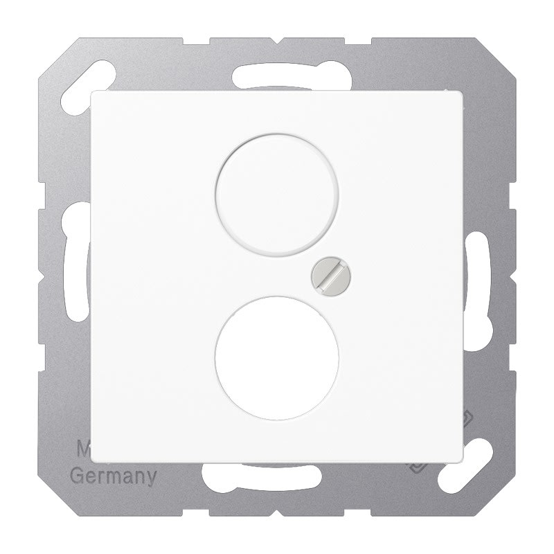 Jung - Enjoliveur pour 2 mini fiches / série A 500 Blanc