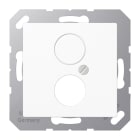 Jung - Enjoliveur pour 2 mini fiches / série A 500 Blanc