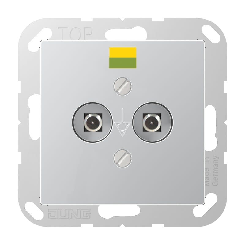 Jung - Mécanisme prise équipotentielle / série A 500 Aluminium