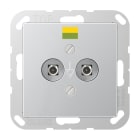 Jung - Mécanisme prise équipotentielle / série A 500 Aluminium