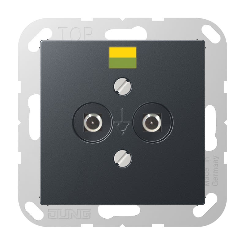 Jung - Mécanisme prise équipotentielle / série A 500 Anthracite