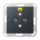 Jung - Mécanisme prise équipotentielle / série A 500 Anthracite