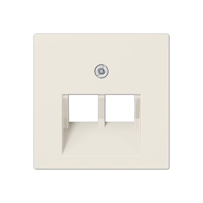 Jung - Enjoliveur pour double prise IAE/UAE / A 500 Ivoire