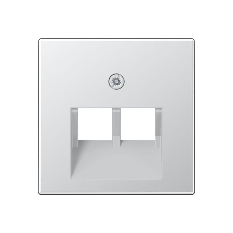 Jung - Enjoliveur pour double prise IAE/UAE / A 500 Aluminium