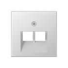 Jung - Enjoliveur pour double prise IAE/UAE / A 500 Aluminium