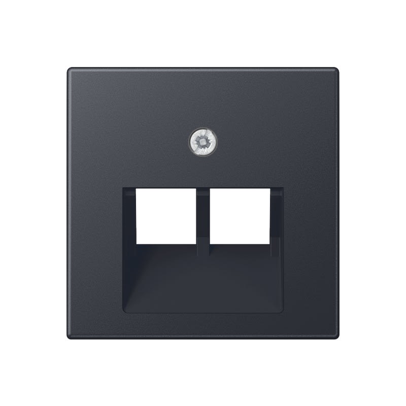 Jung - Enjoliveur pour double prise IAE/UAE / A 500 Anthracite