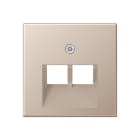 Jung - Enjoliveur pour double prise IAE/UAE / A 500 Champagne