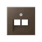 Jung - Enjoliveur pour double prise IAE/UAE / A 500 Moka