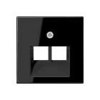 Jung - Enjoliveur pour double prise IAE/UAE / A 500 Noir