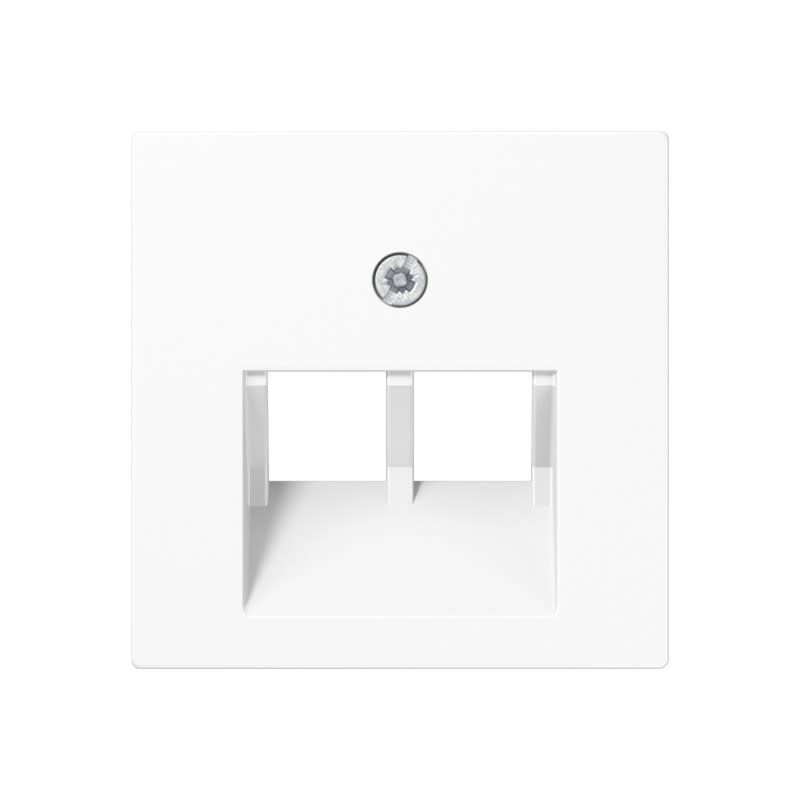 Jung - Enjoliveur pour double prise IAE/UAE / A 500 Blanc