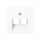 Jung - Enjoliveur pour double prise IAE/UAE / A 500 Blanc