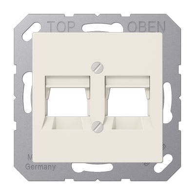 Jung - Enjoliveur double pour noyau Infra + - A 500 ivoire