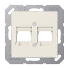 Jung - Enjoliveur double pour noyau Infra + - A 500 ivoire