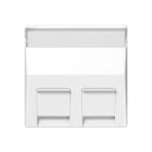 Jung - Enjoliveur pour trois noyaux Modulear-Jack / A 500 Blanc