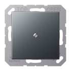 Jung - Sortie de câble avec serre câble / Série A 500 Anthracite