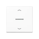 Jung - Enjo simple touche a voyant+fleches - A 500 Blanc