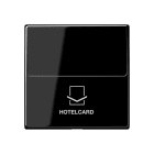 Jung - Enjoliveur Interrupteur Hotelcard / Série A 500 Noir