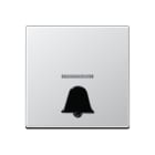 Jung - Enjoliveur avec symbole "gâche" en relief+voyant / Série A 500 Aluminium