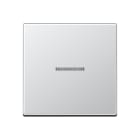 Jung - Enjoliveur simple touche à voyant / Série A 500 Aluminium