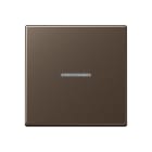 Jung - Enjoliveur simple touche à voyant / Série A 500 Moka