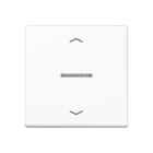 Jung - Enjo simple touche a voyant+fleches - A 500 Blanc