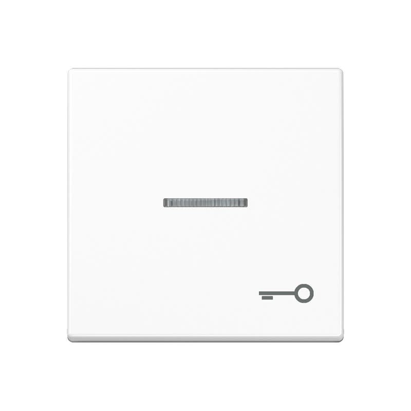 Jung - Enjoliveur avec symbole "gâche" à voyant / Série A 500 Blanc