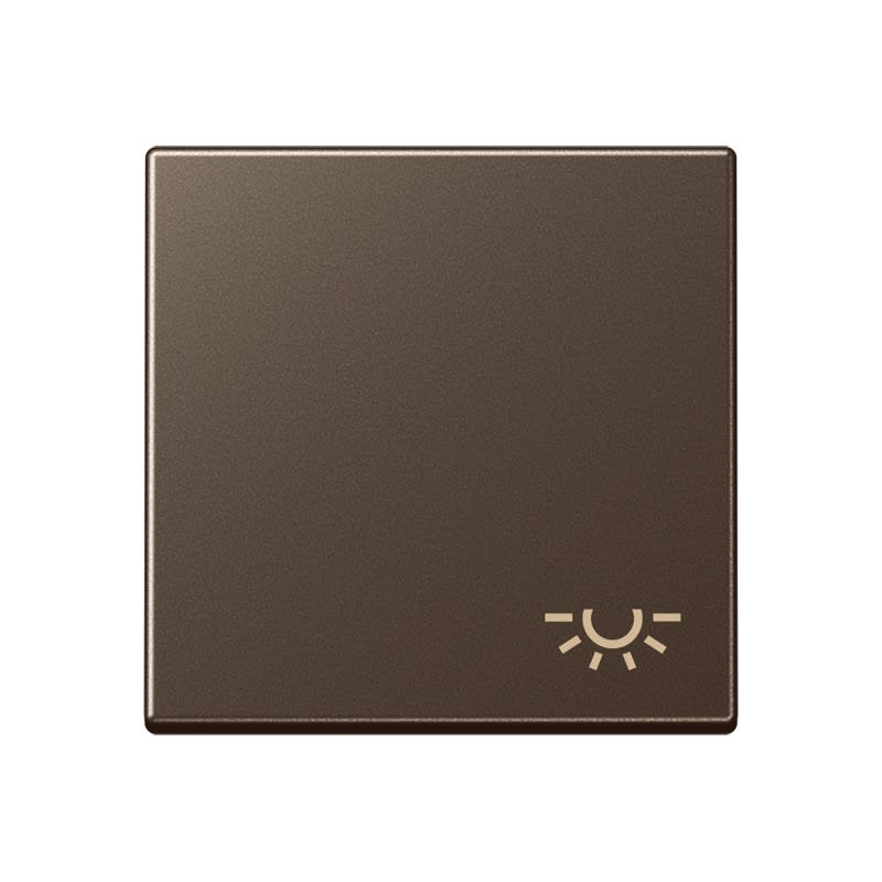Jung - Enjoliveur avec symbole "lumière" / Série A 500 Moka