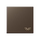 Jung - Enjoliveur avec symbole "lumière" / Série A 500 Moka