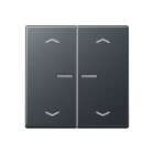 Jung - Enjo pour double IN et BP a voyant - A 500 Anthracite