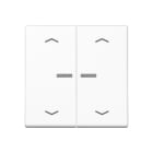 Jung - Enjo pour double IN et BP a voyant - A 500 Blanc