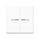 Jung - Enjo pour double IN et BP a voyant - A 500 Blanc