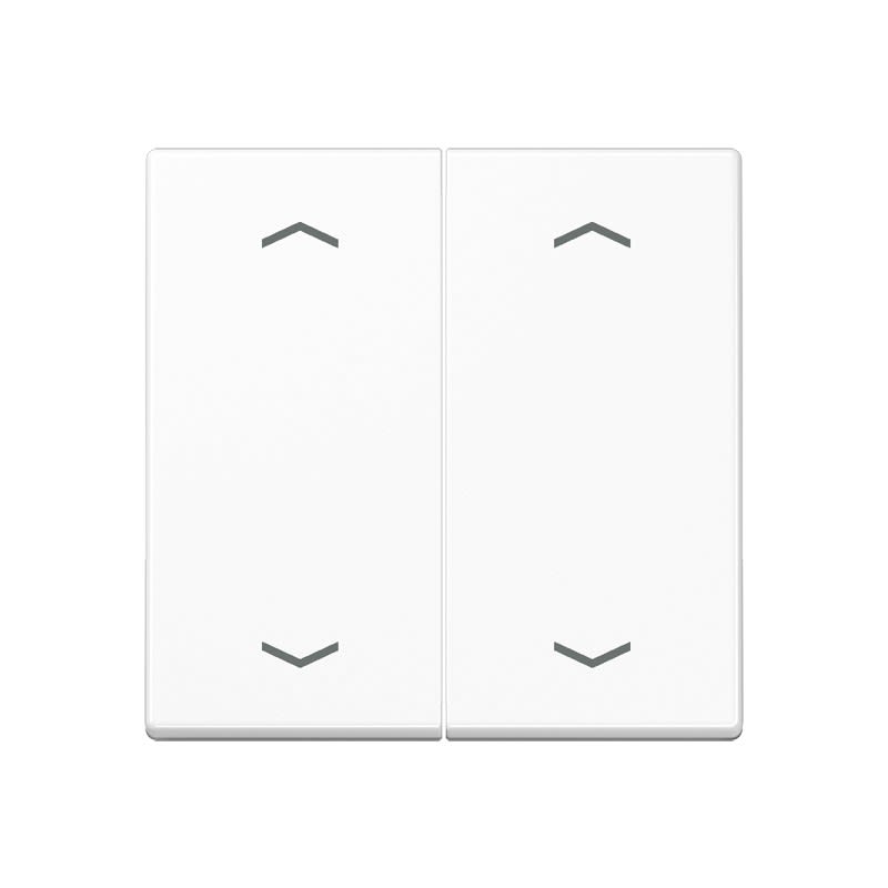 Jung - Enjoliveur double touche a fleches - A 500 Blanc