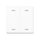 Jung - Enjoliveur double touche a fleches - A 500 Blanc