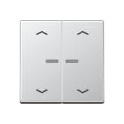 Jung - Enjo pour double IN et BP a voyant - A 500 Aluminium