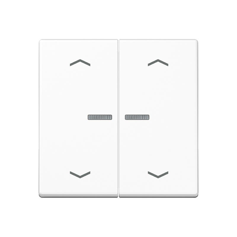 Jung - Enjo pour double IN et BP a voyant - A 500 Blanc