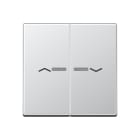 Jung - Enjo pour double IN et BP a voyant - A 500 Aluminium