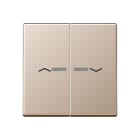 Jung - Enjo pour double IN et BP a voyant - A 500 Champagne