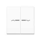 Jung - Enjo pour double IN et BP a voyant - A 500 Blanc