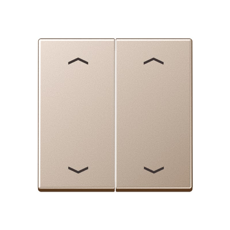 Jung - Enjoliveur double touche a fleches - A 500 Champagne