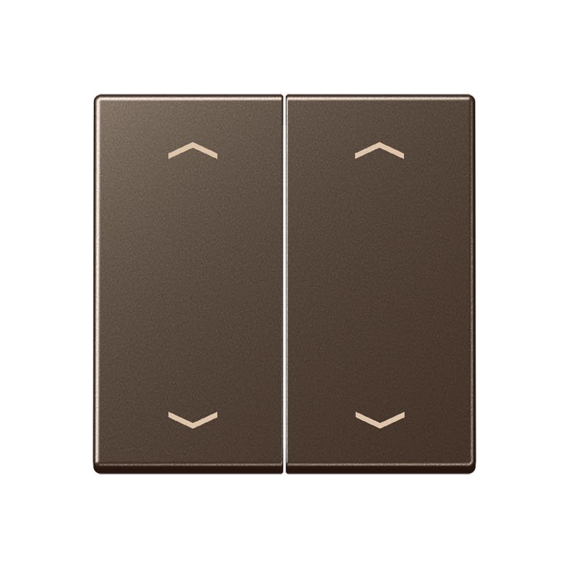 Jung - Enjoliveur double touche a fleches - A 500 Moka