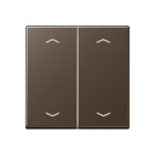 Jung - Enjoliveur double touche a fleches - A 500 Moka