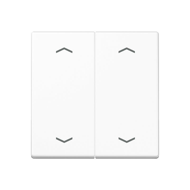 Jung - Enjoliveur double touche a fleches - A 500 Blanc