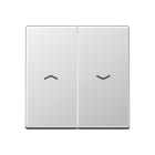 Jung - Enjoliveur double touche IN+BP VR-store / Série A 500 Aluminium