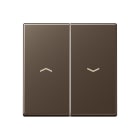 Jung - Enjoliveur double touche IN+BP VR-store / Série A 500 Moka