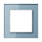 Jung - Cadre 1 poste - Acreation Verre Bleu