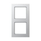 Jung - Cadre de finition 2 postes / Acréation Aluminium